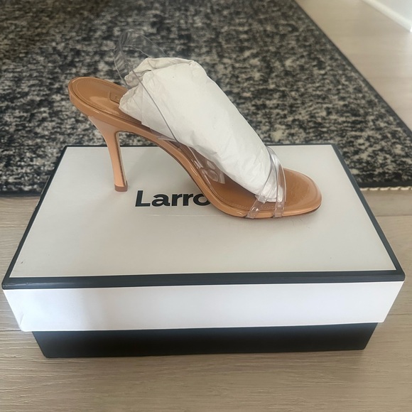 Larroude Nude and Transparent Heels - Picture 3 of 6